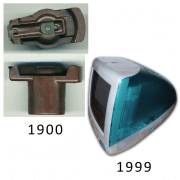 Baquelite 1900 e IMac 1999