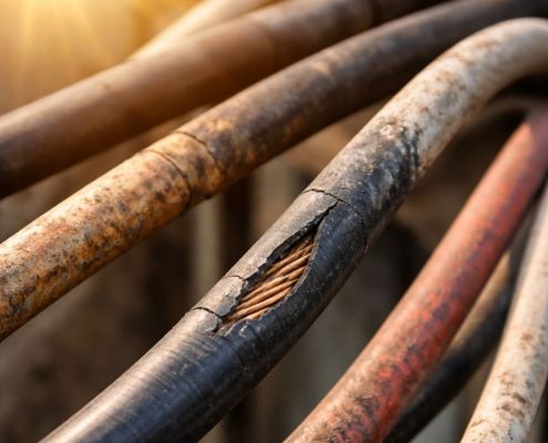 Efeitos do Envelhecimento Acelerado em Propriedades Elétricas dos Materiais