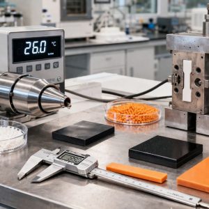 Influência da temperatura e pressão de moldagem na contração de polímeros